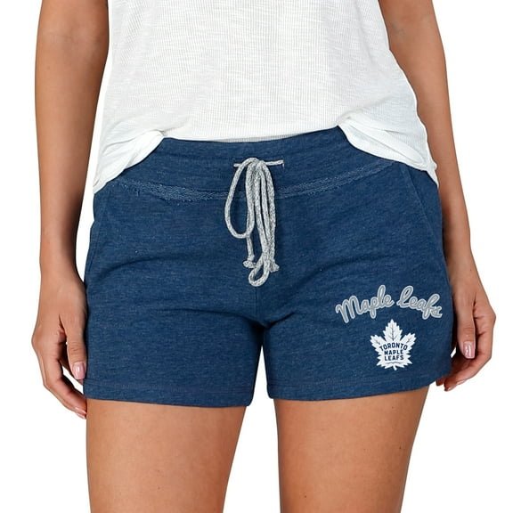 Women's Concepts Sport Navy Toronto Maple Leafs Mainstream Terry Shorts