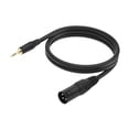 thumbnail image 2 of Cable de micrófono macho de 3.5 mm a XLR 1/8 pulgadas TRS estéreo masculino a xlr macho cable versátil conector macho xlr para computadora portátil , 1M, 2 of 8