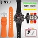 thumbnail image 2 of Correa de reloj convexa de 24-16 mm Pulsera de silicona para Timex T2N738 T2N739 T2N720 T2N721 T49706 Correa de reloj con cierre de mariposa Correa de caucho, 2 of 5