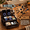 Black, variant on Black Wood Phone Docking Station with Drawer Nightstand Desk Organizer
