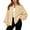 Khaki, variant on Women's Zip Baseball Jacket, Long Sleeve Solid Color German Velvet Loose Oversized Thermal Coat Outerwear, Purple, XL