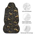thumbnail image 5 of Sikiie Christmas Gold Deers1 Car Seat Protector 2 Pack Car Seat Cushion Mat, Car Seat Covers for SUV, Truck, Van, 5 of 7