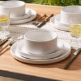 thumbnail image 3 of Famiware 12 Pieces Porcelain Dinnerware Set, White, 3 of 6