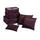 thumbnail image 2 of 6 unids/set bolsa de almacenamiento de equipaje bolsa de embalaje de viaje para ropa interior de zapatos (rojo vino) Ndcxsfigh Libre de BPA, 2 of 6