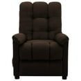 thumbnail image 3 of vidaXL Electric Massage Chair Dark Brown Fabric, 3 of 5