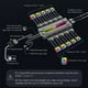 thumbnail image 5 of Multi Divisor Ventilador Ventiladores Abanicos Argb Fans Hub PWM Y Splitter Con Cable Fuente Alimentación SATA Remoto para Un Caja PC Computadora Direccionable A 5V, 5 of 9