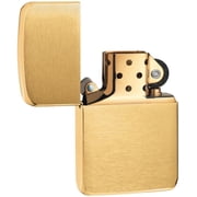 Zippo Classic Brushed Brass Pocket Lighter