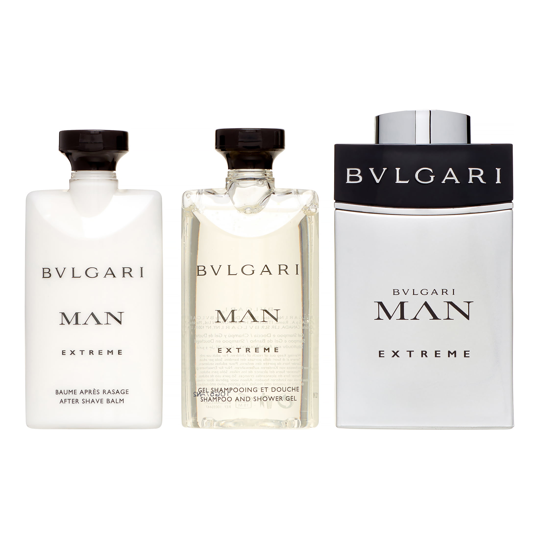 Bulgari Extreme Cologne Gift Set for Men, 4 Pieces 