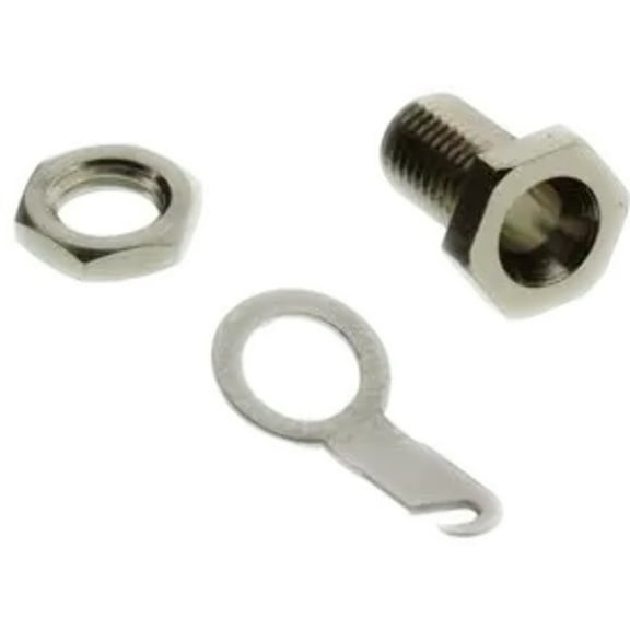 Pack of 5 101 Banana Test Connector, Jack, Panel Mount, Nickel Plated Contacts