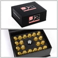 thumbnail image 6 of J2 Engineering LN-T7-006-15-GD J2 Engineering 7075 -T6 Forged Aluminum M12X1.5 20Pcs 35mm Height Close -End Lug Nut Set w / Socket Adapter (Gold), 6 of 6