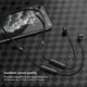thumbnail image 3 of Auriculares inalámbricos compatibilidad amplia de los auriculares inalámbricos negros para los deportes para el vídeo, 3 of 7