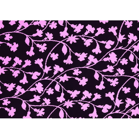 Ahgly Company Indoor Rectangle Oriental Pink Industrial Area Rugs, 3' x 5'