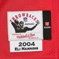 thumbnail image 7 of Men's Mitchell & Ness Eli Manning Red New York Giants 2004 Authentic Throwback Retired Player Jersey, 7 of 7
