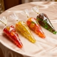 thumbnail image 3 of 50 bolsas de regalo de cono de celofán transparente con lazos giratorios, perfectas for palomitas de maíz, dulces y recuerdos de fiesta, 3 of 4