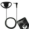 thumbnail image 3 of 3.5mm Elbow Plug Single Ear D-Shape Earhook Earpiece Headset For Two Way Radio, 3 of 8