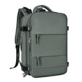 thumbnail image 3 of Laptop Backpack Knapsacks Separate Shoe Compartment Lightweight Rucksack Daypack for Outdoor Activities Business Trip Climbing Office Green, 3 of 9