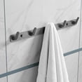 thumbnail image 2 of REGALWOVEN 1 Pack Coat Rack Wall Mount, Coat Hook, Hat Rack, Wall Hooks for Entryway, Bathroom, Bedroom Gray 5 Hooks, 2 of 5