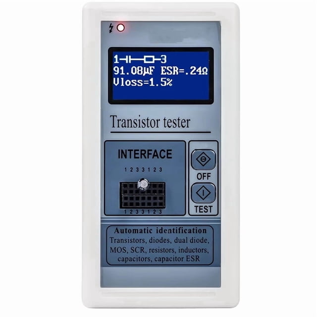 Probador de Transistores M328 para Medición de Resistencia, Capacitancia, Inductancia, Diodos y SCR, para Instrumentos