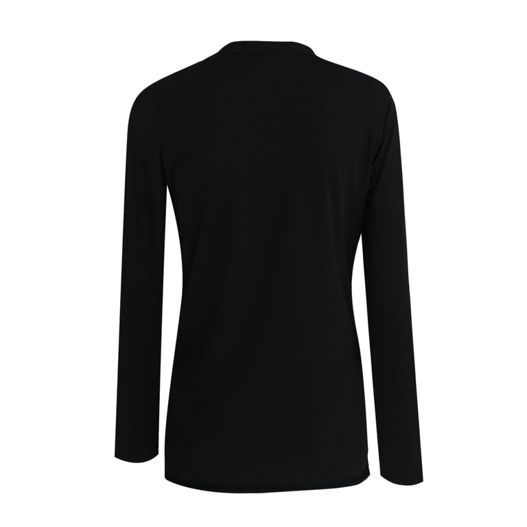HOTYD Women's Plus Size Long Sleeve Boho Floral Blouse - V-Neck Cold Shoulder Tunic Top For Fall 2024