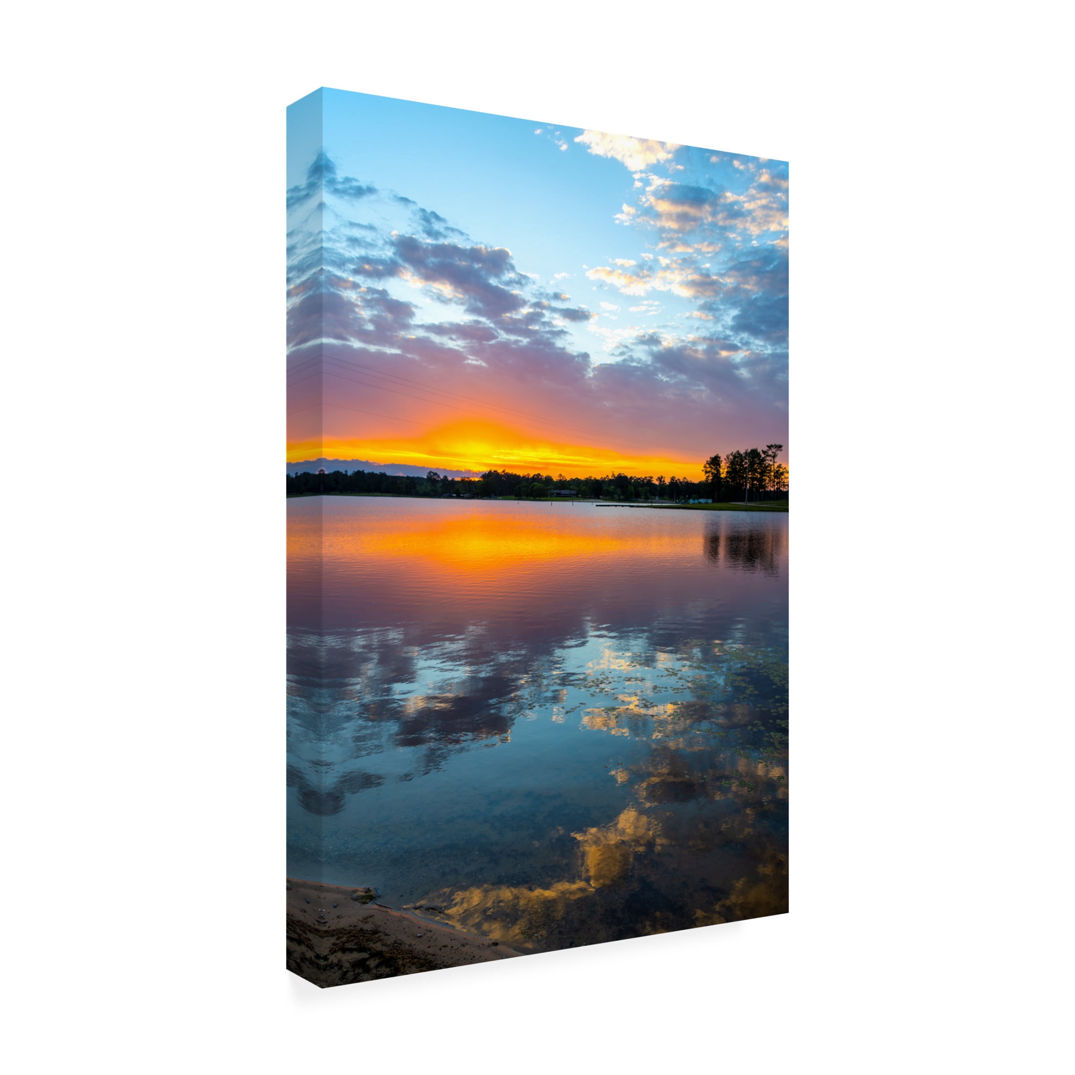 Canvas Wall Art - Robert Michaud 'Sunset Paul B Johnson Sp 2' Wall Art for Living Room, Bedroom, or Office Décor by Trademark Fine Art - 12 x 19 Inches
