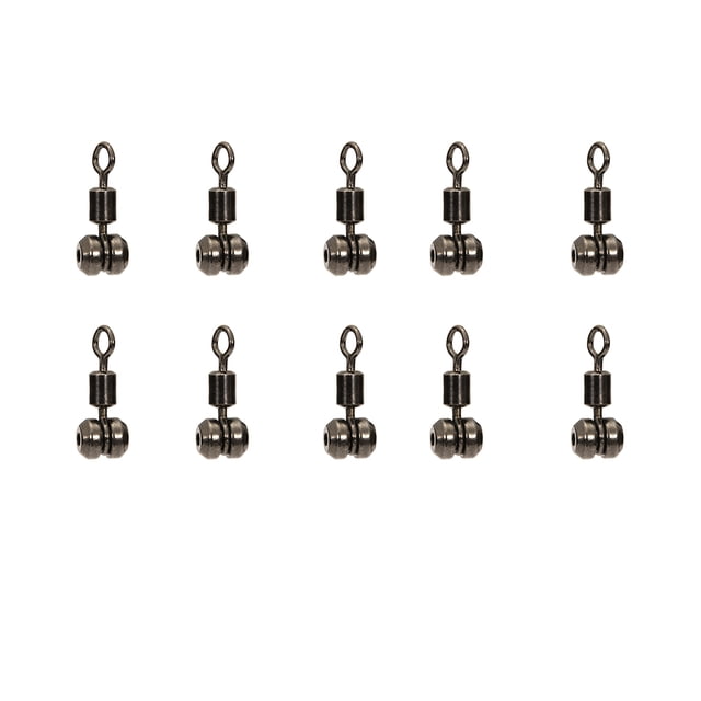 Youkk 10pcs Swivels Tool Connector Fishing Accessories Rigs Tackle Hook Rolling Sturdy Sports Fittings European Style Small Size