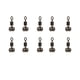 thumbnail image 1 of Advancent Conector de herramienta giratoria de 10 Uds., accesorios de pesca, aparejos giratorios, accesorios deportivos resistentes, equipo de Pescar Talla mediana, 1 of 6