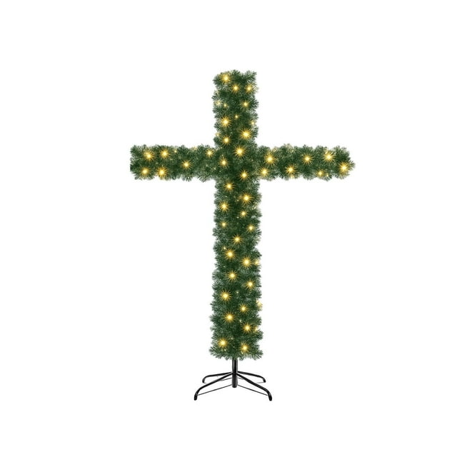 B Foldable Christmas Tree Pre Lit Led Artificial Christmas Tree With Stand Outdoor Indoor Christmas Tree Foldable Design Easy Setup Christmas Tree With Led Lights 71 Inches 7.72 Pounds