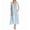 Blue, variant on Women's Amanda Rich 105-SH Lace Cap Ankle Length Gown (Champagne M)