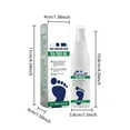 thumbnail image 2 of Foot Spray Foot Cleansing Heel Moisturizing Foot Spray For All Easy And Quick Socks And Shoes Spray 100ml Remover Skin Foot Stone Remover, 2 of 3