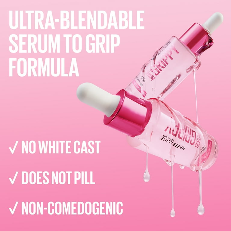 Maybelline Water-Based Makeup Grip Primer with 2% Niacinamide, 24H