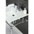 thumbnail image 4 of Fauceture Continental 25" x 22" Ceramic Vanity Top with Rectangular Sink, 4" Faucet Drillings, White, 4 of 11