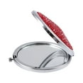 thumbnail image 1 of 1 Pce Miroir Créatif Pliant Miroir Cosmétique Double Face Miroir Portable en Strass pour Filles Femmes Dames Rouge, 1 of 8