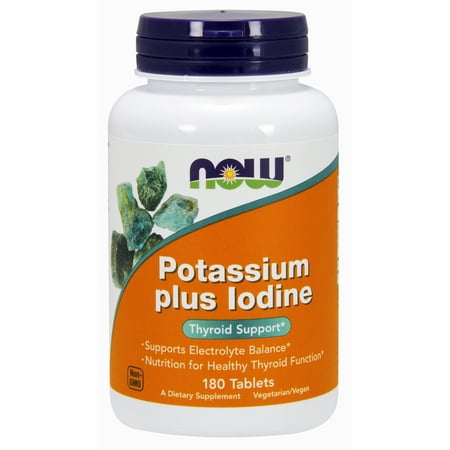 NOW Supplements, Potassium plus Iodine, 180