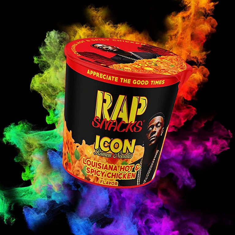 Rap Snacks Louisiana Hot ICON Ramen Noodles Featuring Hip-Hop Star