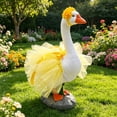 thumbnail image 5 of Goose Clothing Outfit with Chiffon Skirt, Polyester Fabric for Lawn Goose, Outdoor Porch Patio Garden Decoration, Themed Dress for Seasonal Display, Topliu, 5 of 7
