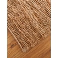 thumbnail image 4 of HAND KNOTTED SUMAK JUTE ECO-FRIENDLY AREA RUGS - 8'x10', Rectangle Shape, Beige Color, Solid Plain Pattern, High Pile, Natural Fiber, Outdoor Indoor Handmade Area Rugs for Living Room (J00045), 4 of 9