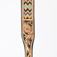 thumbnail image 5 of Hilason Beaded Hand Tooled Strong Genuine Leather Dog Collar Black/Tan Small, 5 of 5