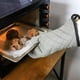 thumbnail image 5 of Manoplas de horno 1 par de forro de tela de felpa acolchada, guantes de horno de cocina resistentes al calor profesionales extra largos, 16 pulgadas, 5 of 5