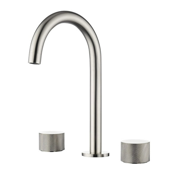 Kibi Circular X 8" Bathroom Sink Widespread Faucet with Drain Assembly