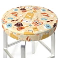 thumbnail image 3 of Honeii Summer Travel Bar Stool Covers – Perfect Fit for 12" to 14" Round Stools, Crease-Resistant, Stretchy, Washable & Dustproof Seat Slipcovers-13 inch, 3 of 7