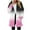 Pink, variant on jobturf Hoodies for Women Fashion Gradient Fleece Jacket Full Zip up Long Sleeve Hooded Sweatshirts Casual Winter Coats with Pockets