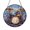 Acrylic 3.5 Inch, variant on Cosmic Galaxy Planets Stained Glass-Style Suncatcher, Decorative Hanging Panel Ornament for Celestial Window Art and Space Theme Home Decoration