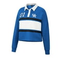 thumbnail image 2 of Women's Colosseum Heather Royal Kentucky Wildcats I Love My Job Rugby Long Sleeve Shirt, 2 of 3