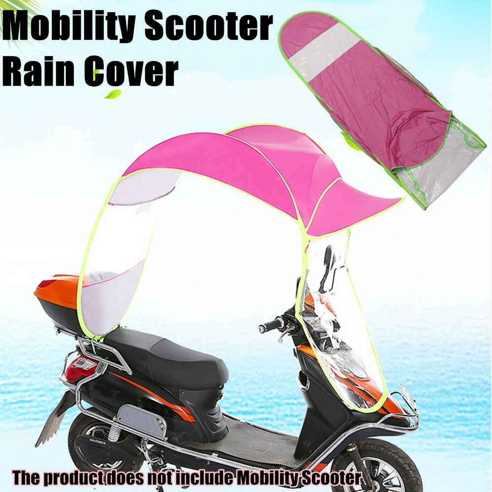 Generic Car Motor Scooter Umbrella Mobility Sun Shade Rain Cover Blue