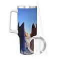 thumbnail image 2 of Netaao Bluey for 40OZ Ice Bully With Handle Stainless Steel Hot/Cold Coffee Cup Travel Mug Cup, 2 of 8