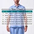 thumbnail image 3 of Cotton T-Shirts Cotton T Shirts for Man Men's Shirt Summer Solid Color Button Down Loose Sportwear with Pockets, 3 of 4