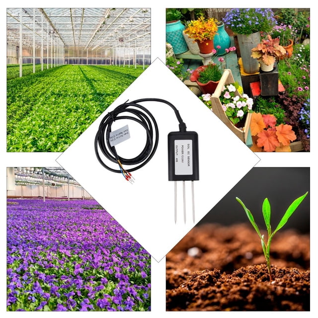 Soil Sensor, Dustproof Soil EC Sensor, Rust Resistance for Home EC Moisture Soil