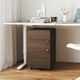 thumbnail image 4 of Gymax 3-Drawer File Cabinet Rolling File Organizer w/ Lock & 4 Keys for Letter/Legal/A4 Coffee, 4 of 10