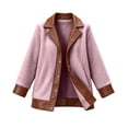 thumbnail image 4 of Zormilly Fleece Jacket Women Winter Fleece Long Sleeve Collared Button Down Coat with Pockets Fuzzy Warm Jackets, S-2XL, 4 of 8