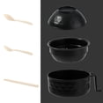thumbnail image 4 of Toystoory Cuenco de ramen para microondas con colador, fácil de limpiar y duradero, con drenaje y soporte para teléfono móvil Cocina y Comedor negro, 4 of 6